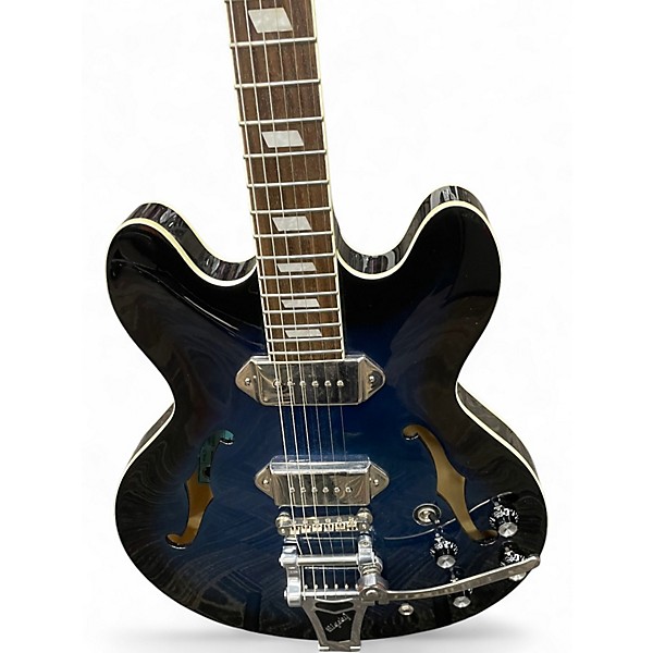 Used Epiphone Gary Clark Jr. E-230TD Casino Blak and Blu Hollow Body Electric Guitar