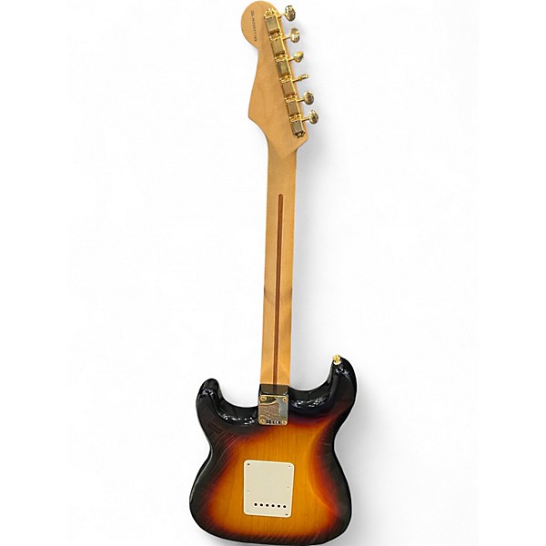 Used Fender Deluxe Player's Stratocaster 3 Color Sunburst Solid Body Electric Guitar