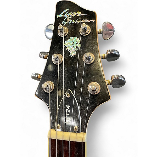 Used Lyon LCT24 Transparent Grey Solid Body Electric Guitar