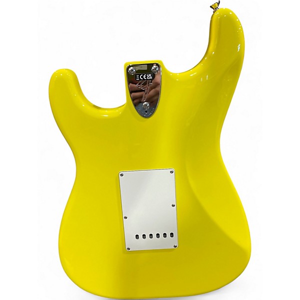 Used Fender Made In Japan Limited International Color Stratocaster Yellow Solid Body Electric Guitar