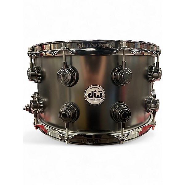 Used DW 8X14 Collector's Series Snare Satin Black Over Brass Drum