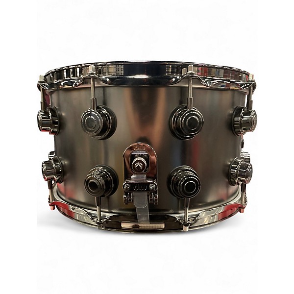 Used DW 8X14 Collector's Series Snare Satin Black Over Brass Drum