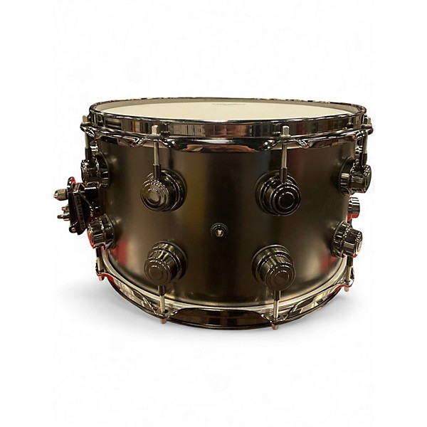 Used DW 8X14 Collector's Series Snare Satin Black Over Brass Drum