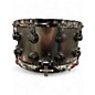 Used DW 8X14 Collector's Series Snare Satin Black Over Brass Drum