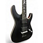 Used Schecter Guitar Research Damien Platinum Satin Black Solid Body Electric Guitar