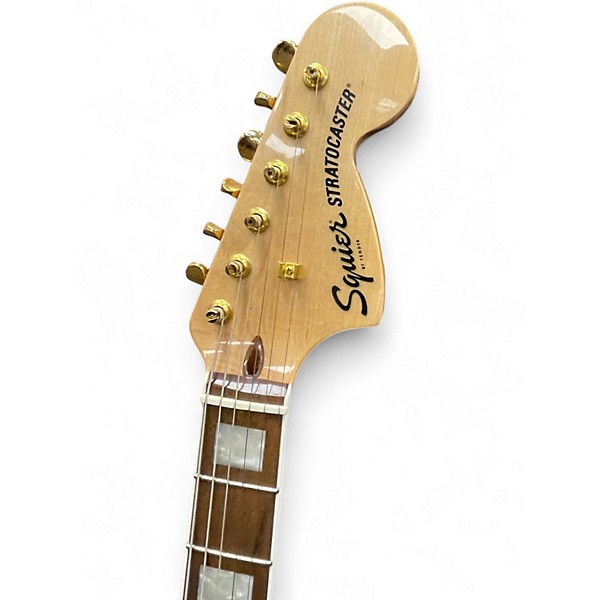 Used Squier STRATOCASTER 40TH ANNIVERDSARY MAROON SPARKLE Solid Body Electric Guitar