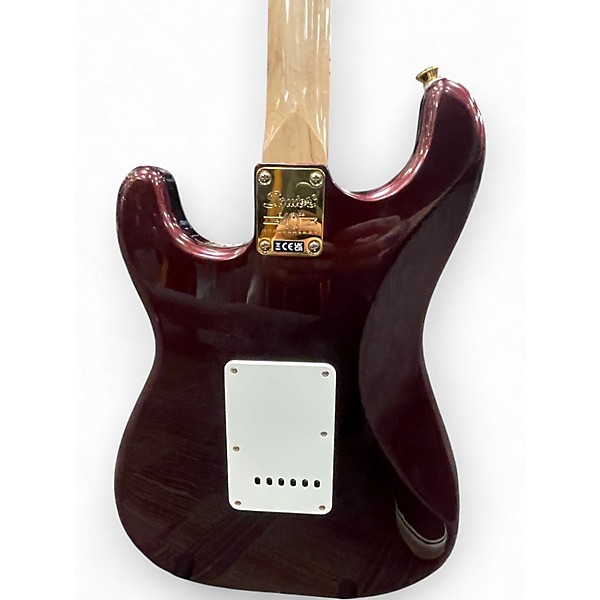 Used Squier STRATOCASTER 40TH ANNIVERDSARY MAROON SPARKLE Solid Body Electric Guitar