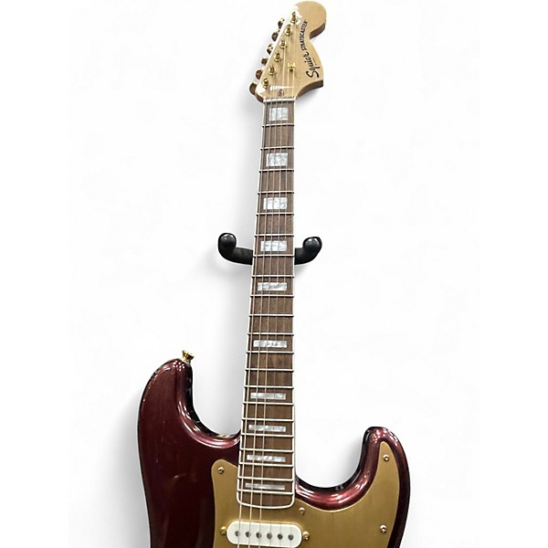 Used Squier STRATOCASTER 40TH ANNIVERDSARY MAROON SPARKLE Solid Body Electric Guitar
