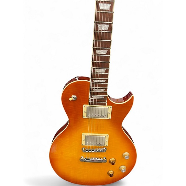 Used Vintage LEMON DROP LES PAUL 2 Color Sunburst Solid Body Electric Guitar