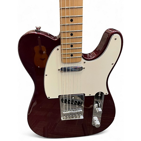 Used Fender Player Telecaster Burgundy Solid Body Electric Guitar