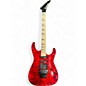 Used Jackson JS34Q Dinky DKAM Transparent Red Solid Body Electric Guitar thumbnail
