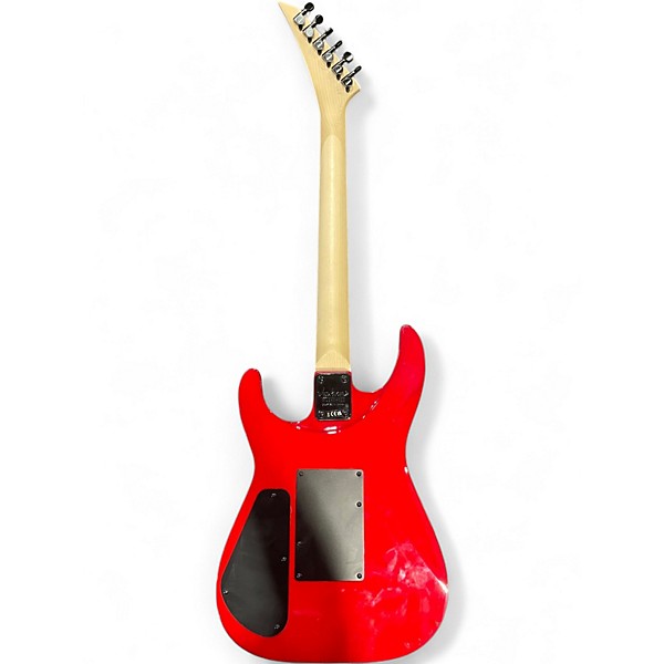 Used Jackson JS34Q Dinky DKAM Transparent Red Solid Body Electric Guitar