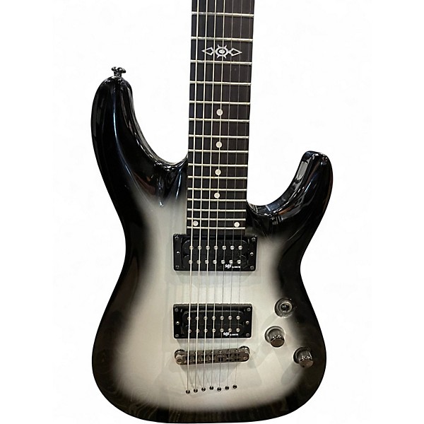 Used Schecter Guitar Research SGR C7 Silver Burst Solid Body Electric Guitar