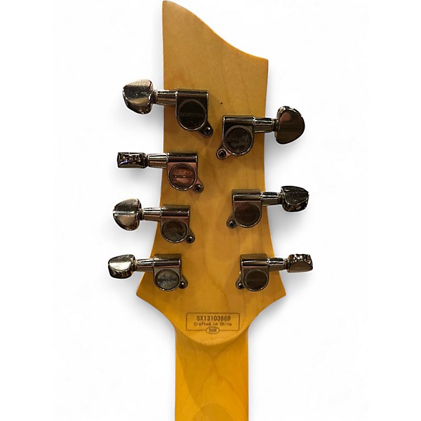 Used Schecter Guitar Research SGR C7 Silver Burst Solid Body Electric Guitar