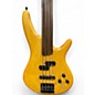 Used 1980s Ibanez SDGR Fretless Faded Yellow Electric Bass Guitar