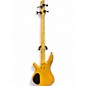 Used 1980s Ibanez SDGR Fretless Faded Yellow Electric Bass Guitar