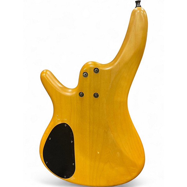 Used 1980s Ibanez SDGR Fretless Faded Yellow Electric Bass Guitar