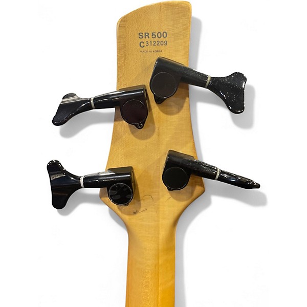 Used 1980s Ibanez SDGR Fretless Faded Yellow Electric Bass Guitar