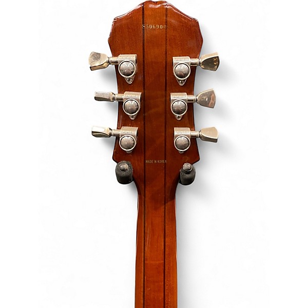 Used 1990 Epiphone Sheraton Vintage Sunburst Hollow Body Electric Guitar