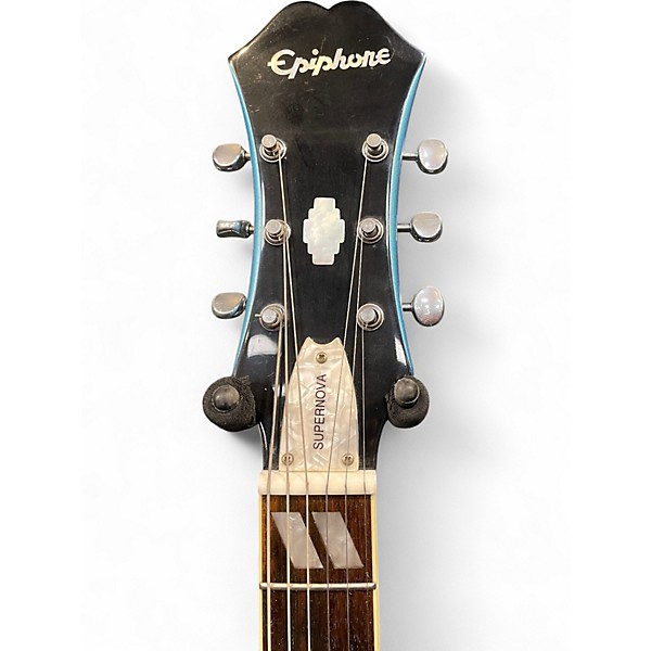 Used Epiphone SUPERNOVA MANCHESTER BLUE Hollow Body Electric Guitar