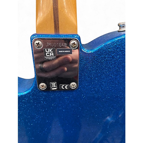 Used 2022 Fender J MASCIS TELECASTER SPARKLE BLUE Solid Body Electric Guitar