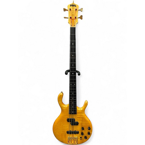 Used Pedulla BUZZ Trans Amber Electric Bass Guitar