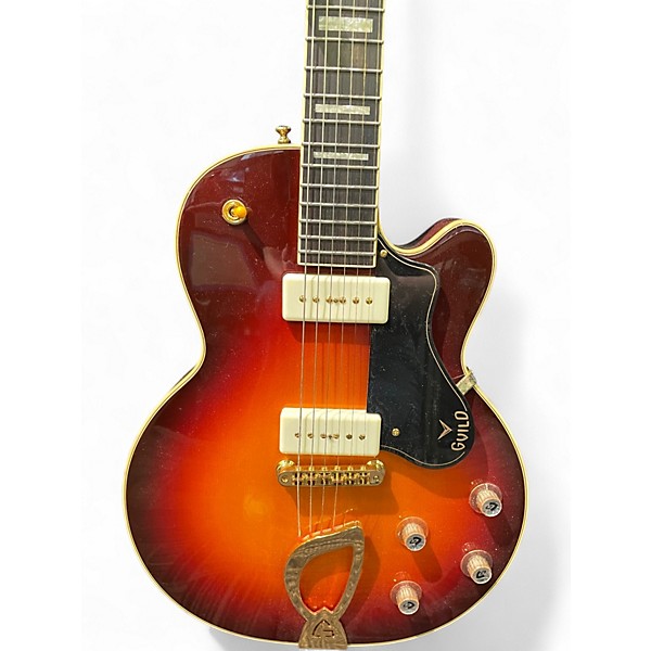 Used Guild Aristocrat P90 2 Color Sunburst Hollow Body Electric Guitar