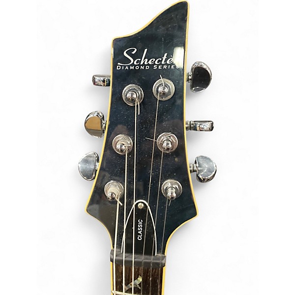 Used Schecter Guitar Research C1 Classic Trans Black Solid Body Electric Guitar