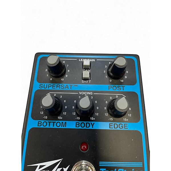 Used Peavey Bandit Supreme Teal Stripe Preamp Black and Teal Effect Pedal
