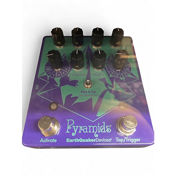 Used EarthQuaker Devices Pyramids Stereo Flanging Device Effect Pedal