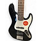 Used 2018 Squier Affinity Jazz Bass V 5 String Black Electric Bass Guitar