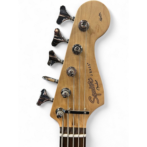 Used 2018 Squier Affinity Jazz Bass V 5 String Black Electric Bass Guitar