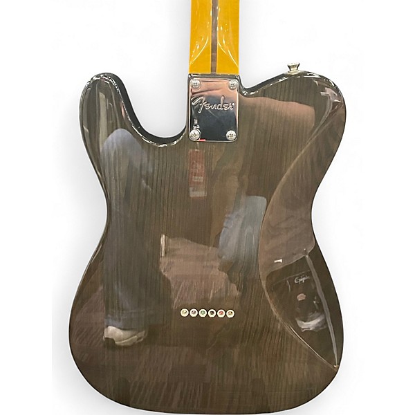 Used Fender Modern Player Telecaster Plus charcoal transparent Solid Body Electric Guitar