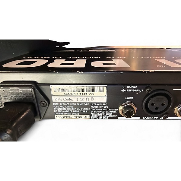 Used Behringer Ultra-DI Pro DI800v2 8-channel Active Instrument Direct Box Direct Box