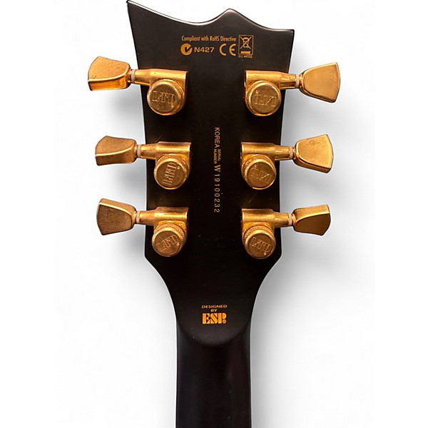 Used ESP EC1000 Black and Yellow Solid Body Electric Guitar