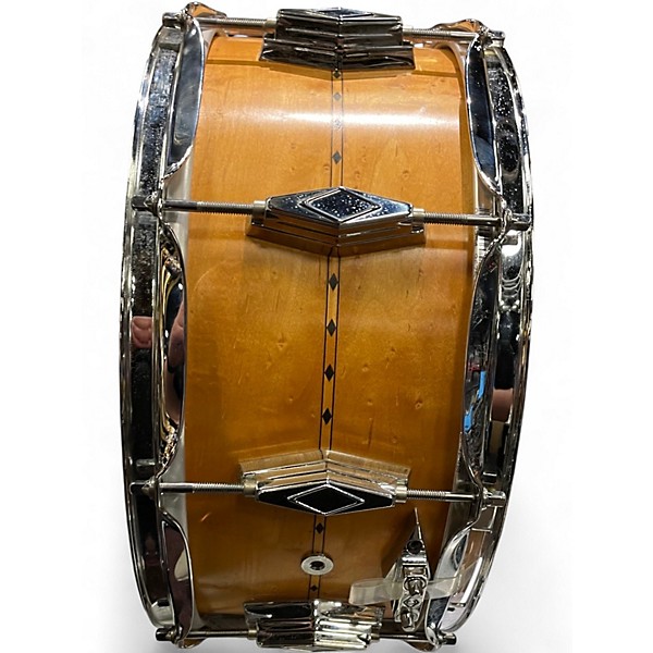 Used Craviotto 6.5X14 STEAM BENT Maple Snare Natural Drum