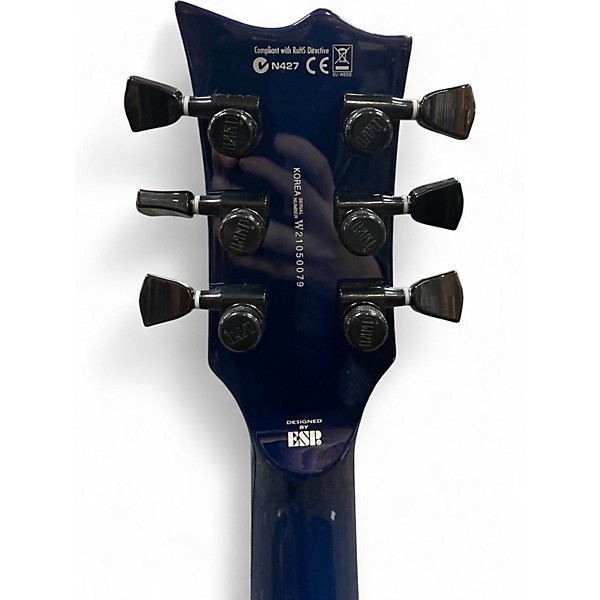 Used ESP LTD EC1000 Deluxe Blue Fade Solid Body Electric Guitar