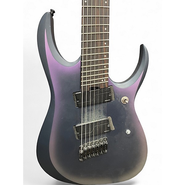 Used Ibanez RGD71ALMS Black Aurora Burst Solid Body Electric Guitar