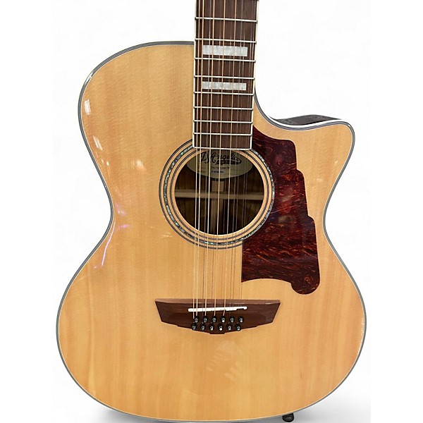Used D'Angelico premier fulton Natural 12 String Acoustic Electric Guitar