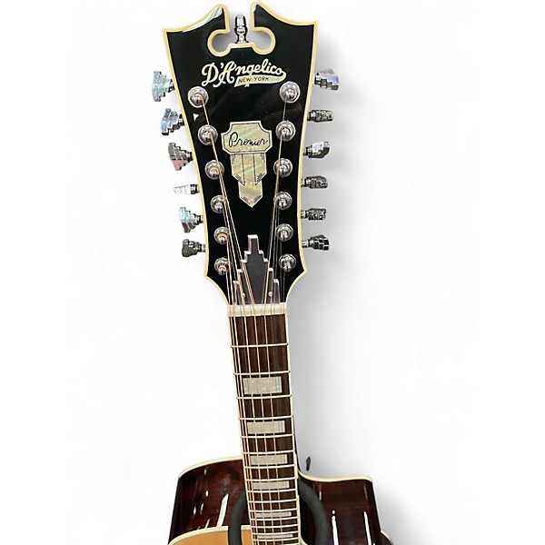 Used D'Angelico premier fulton Natural 12 String Acoustic Electric Guitar