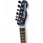 Used Squier Double Fat Tele Deluxe Metallic Blue Solid Body Electric Guitar