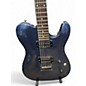 Used Squier Double Fat Tele Deluxe Metallic Blue Solid Body Electric Guitar