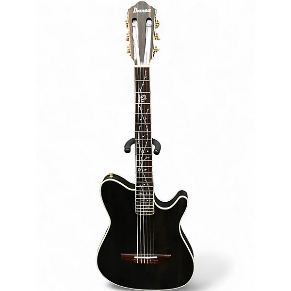 Used Ibanez TOD10N TKF Natural Black Classical Acoustic Electric Guitar