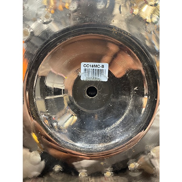 Used MEINL 18in Medium Crash Brilliant Cymbal