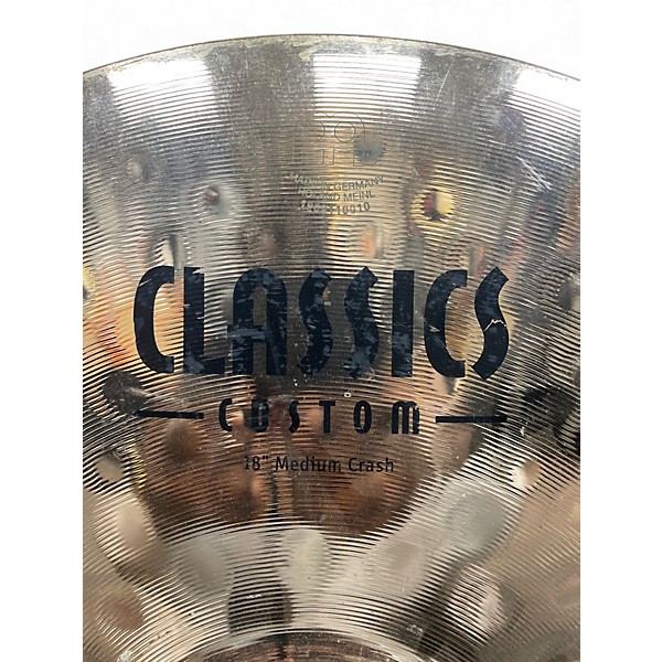 Used MEINL 18in Medium Crash Brilliant Cymbal