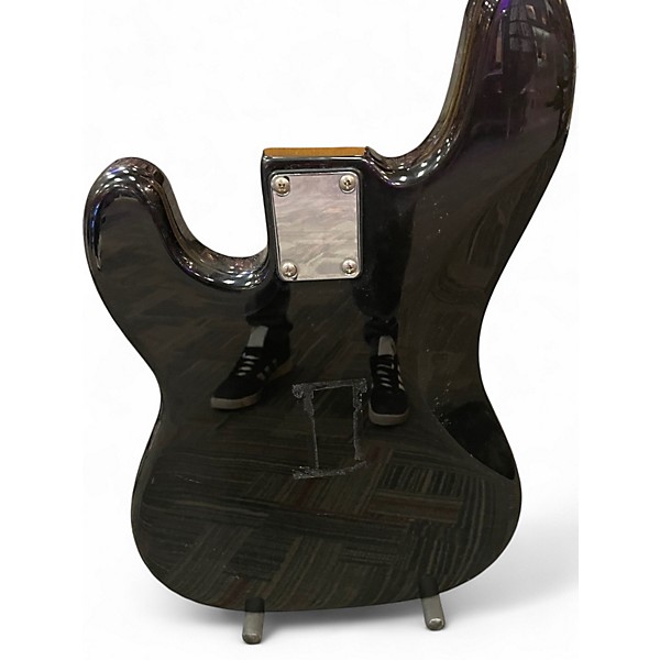 Used Ariana 4 string bass Black and White Electric Bass Guitar