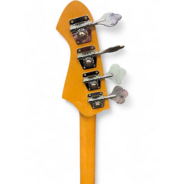 Used Ariana 4 string bass Black and White Electric Bass Guitar