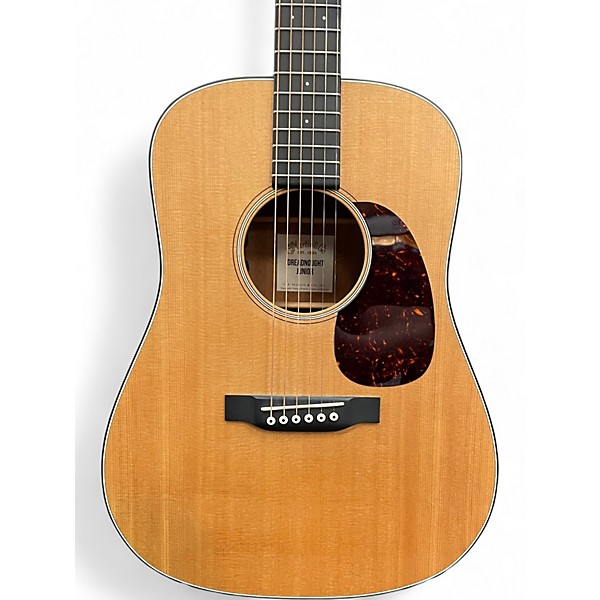 Used Martin D Jr E Natural Acoustic Electric Guitar
