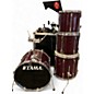 Used TAMA 4 Piece Rockstar Red Drum Kit