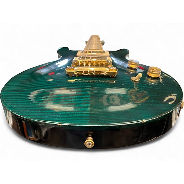 Vintage 1998 Gibson Les Paul Standard Double Cut Jalapeno Green Solid Body Electric Guitar